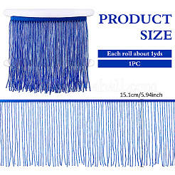 1 ярд стеклянной бисерной ленты с кисточками&nbsp;OCOR-NB0002-18