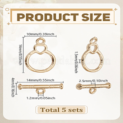 5bags экологически чистые латунные застежки-тоглы&nbsp;KK-LP0004-29G