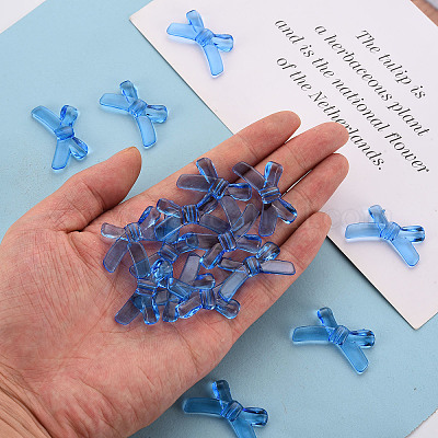 Прозрачные акриловые бусины X-TACR-S154-55B-940-1