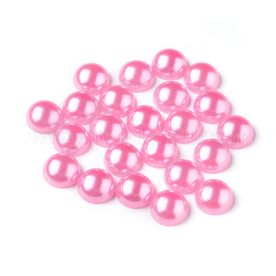 Абс пластмассовые имитационные жемчужные кабошоны&nbsp;SACR-S738-10mm-Z6-1