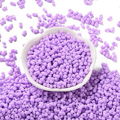 Прорезиненный стеклянный бисер&nbsp;SEED-Z003-01F-1