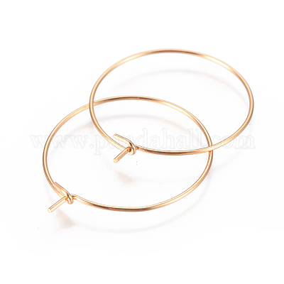 Фурнитура для сережек-колец из нержавеющей стали 304 STAS-I120-60B-G-1