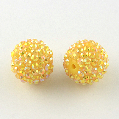 AB-цвет смолы горный хрусталь бисер RESI-S315-14x16-12-1