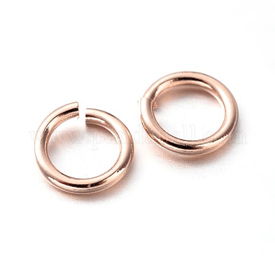 Экологичное вакуумное покрытие PVD и долговечные латунные открытые соединительные кольца KK-E663-4mm-RG-1