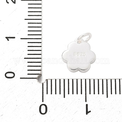 925 подвеска-цветок из стерлингового серебра с эмалью&nbsp;LS-STER-D300-04S-02-1