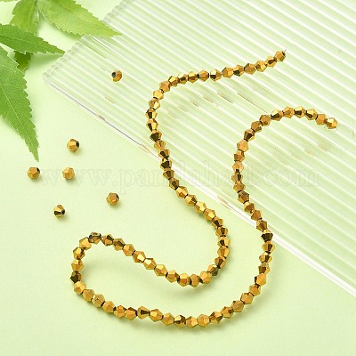 Гальванические стеклянные бусины&nbsp;EGLA-YW0001-48A-1