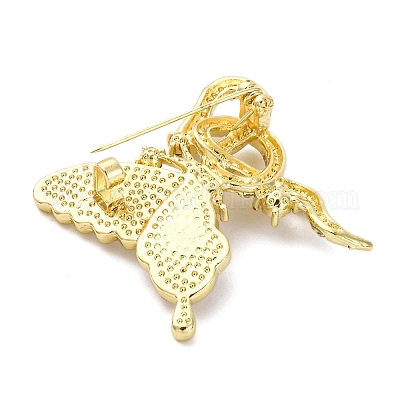 Акриловые булавки в виде бабочки и змеи&nbsp;LS-JEWB-M072-01B-G-1