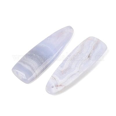 Натуральный голубой агат шнурка подвески&nbsp;G-K381-21B-1