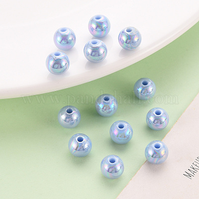 Непрозрачные акриловые бусины MACR-S370-D8mm-SS2113-1