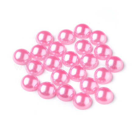 Абс пластмассовые имитационные жемчужные кабошоны&nbsp;SACR-S738-10mm-Z6-1