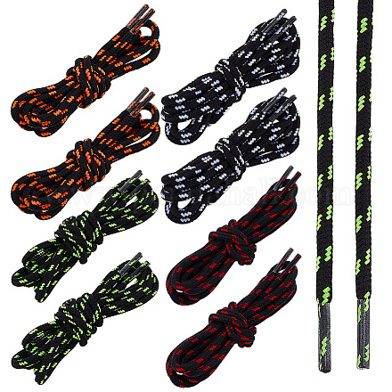 8 пара двухцветных полиэстеровых шнурков&nbsp;FIND-PH0028-91-1