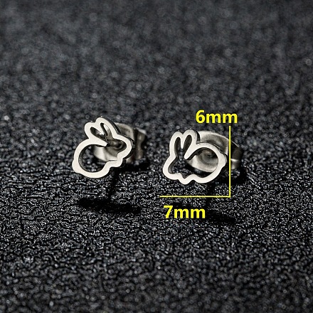 201 серьги-гвоздики из нержавеющей стали&nbsp;FS-WGB18B1-10-1