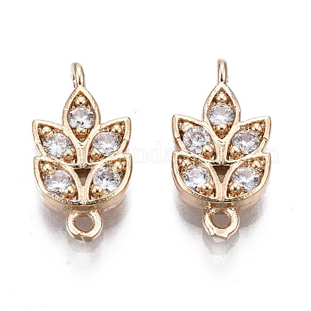 Латунные соединители с прозрачным кубическим цирконием X-KK-S359-157-RS-1