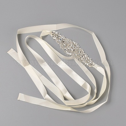 Свадебный пояс для свадебного платья&nbsp;AJEW-WH0223-56A-1