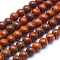 Natural Wood Beads Strands, Round, Dyed, 10mm, Hole: 1mm, about 39pcs/strand, 15.55 inch(39.5cm)