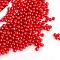 Imitation Pearl Acrylic Beads, No Hole, Round, Red, 8mm, about 2000pcs/bag