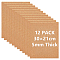 12 Sheets Cork Insulation Sheets, with Adhesive, Rectangle, BurlyWood, 297x210x5mm
