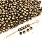 Iron Spacer Beads, Round, Antique Bronze, 3mm in diameter, 3mm thick, Hole: 1.2mm