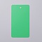 Plasitc Pendants, Rectangle, Spring Green, 90x50x0.4mm, Hole: 4mm