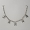 Halloween Alloy Purse Chains, with Spider Charms, Platinum, 303mm