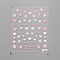 Nail Art Stickers Decals, For Nail Tips Decorations, Heart, 0.35~0.85x0.65~1.75x0.04cm