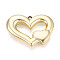 Acrylic Big Pendants, Hollow Heart Charms, Gold, 37x50.5x9.5~10mm, Hole: 3x3.5mm
