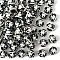 Opaque Acrylic Beads, with Enamel, Hand Drawn Beads, Round, Black, 20x16mm, 60pcs