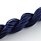 Nylon Thread, Nylon Jewelry Cord for Custom Woven Bracelets Making, Midnight Blue, 1mm, about 26m/bundle, 10bundles/bag, about 284.34 Yards(260m)/Bag.