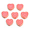 Handmade Polymer Clay Beads, Heart, Light Salmon, 8~10x9~10.5x4~5mm, Hole: 1.2mm
