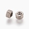 Tibetan Style Alloy Spacer Beads, Lead Free & Cadmium Free, Gunmetal Color, 3x5mm, Hole: 3mm