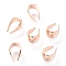 304 Stainless Steel Snap on Bails, Rose Gold, 8.5x5.5x4mm