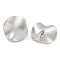 Non-Tarnish 304 Stainless Steel Ear Studs, Flat Round, Stainless Steel Color, 25mm