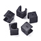 Plastic Fishing Pole Rod Holder Clips, Black, 17.5x19x17.8mm, Hole: 2.8mm, Inner: 17.5x11mm
