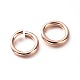 Экологичное вакуумное покрытие PVD и долговечные латунные открытые соединительные кольца KK-E663-4mm-RG-2