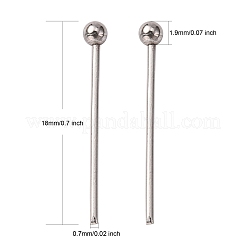 Шариковые головки из нержавеющей стали 304&nbsp;STAS-N017-02-18mm