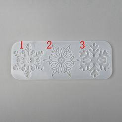 Рождественские поделки снежинки силиконовые кулон Молды&nbsp;LS-DIY-P006-31