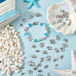 100шт 10 стиля бусины из сплава в тибетском стиле&nbsp;TIBEB-SC0001-55