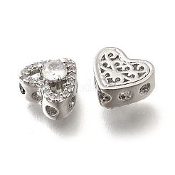 Латунные микро-паве прозрачные кубические цирконии и стеклянные многорядные звенья&nbsp;KK-M318-23P