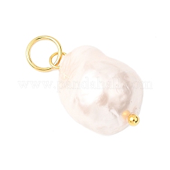 Подвески из гальванизированного стекла с имитацией жемчуга&nbsp;PALLOY-JF04579-02