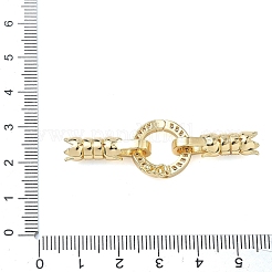 Кольцо латунное микропаве прозрачный кубический цирконий застежки-защелки&nbsp;KK-Z143-12G