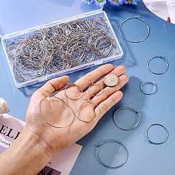 168 шт. 7 стиля фурнитуры для сережек-колец из хирургической нержавеющей стали 316l&nbsp;STAS-TA0002-82