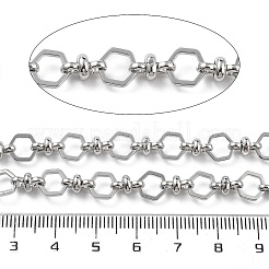 Латунные шестигранные звенья цепи с покрытием стойки&nbsp;CHC-G023-04P