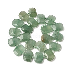 Естественный зеленый авантюрин бисер нитей&nbsp;G-P434-25