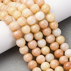 Нити из окрашенных стеклянных бусин с эффектом омбре&nbsp;LS-GLAA-T031-01O-07