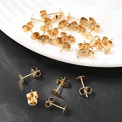 Ионное покрытие (ip) 304 нержавеющая сталь гвоздики фурнитура для сережек&nbsp;X-STAS-H436-24G-5mm