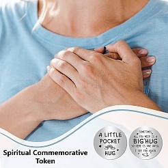 Карманный жетон для объятий&nbsp;DIY-CN0002-67G