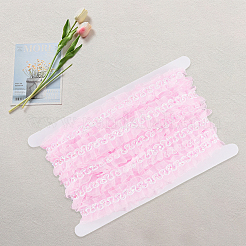 10 м полиэстеровая кружевная лента для отделки складками&nbsp;OCOR-CY0002-30B