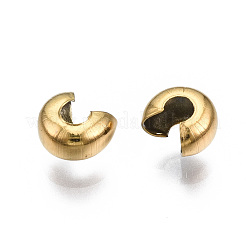 Крышки для обжимных бусин из нержавеющей стали 304&nbsp;X-STAS-S117-012B