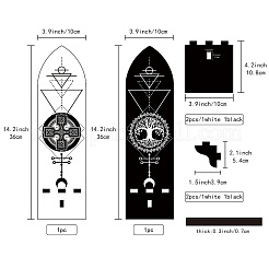 Настенный деревянный подсвечник в стиле бохо&nbsp;AJEW-WH0378-005