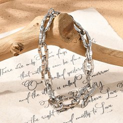 Браслеты-цепочки из нержавеющей стали 304 для женщин&nbsp;BJEW-F488-61P